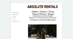 Desktop Screenshot of absoluterentals.net