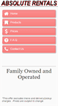 Mobile Screenshot of absoluterentals.net